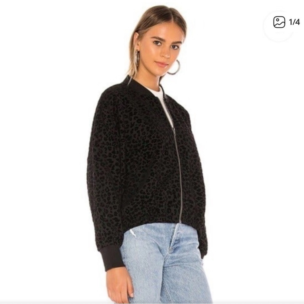 Jack by BB Dakota leopard bomber jacket